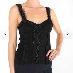 🔴SOLD🔴 Y2K BEBE Lace + Glitter + Ribbon